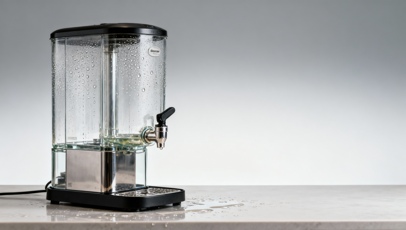 Glass juice dispenser condensation issues no one talks about Glass juice dispenser condensation issues no one talks about
