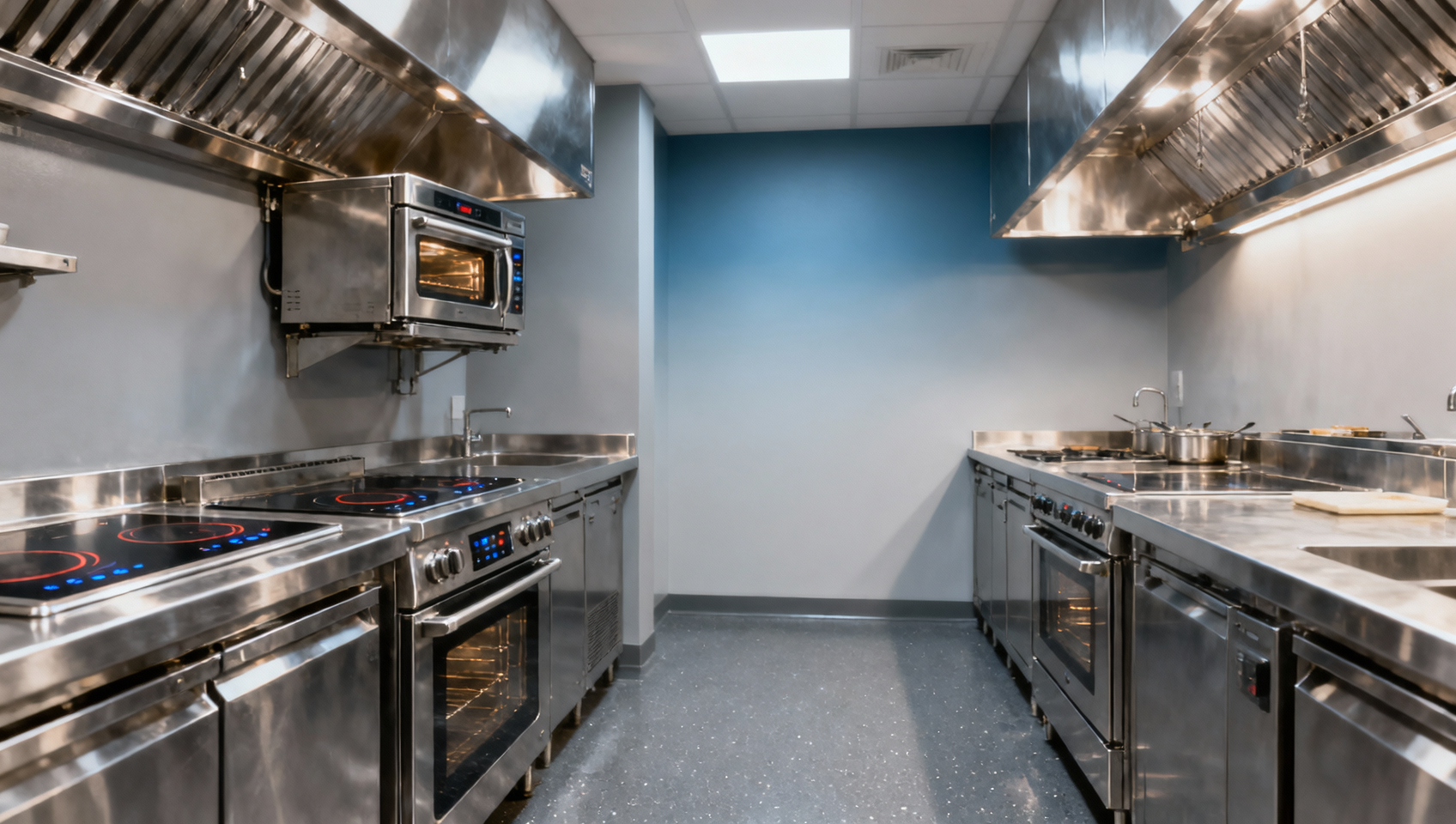How to organize a restaurant kitchen when space is under 400 sq ft