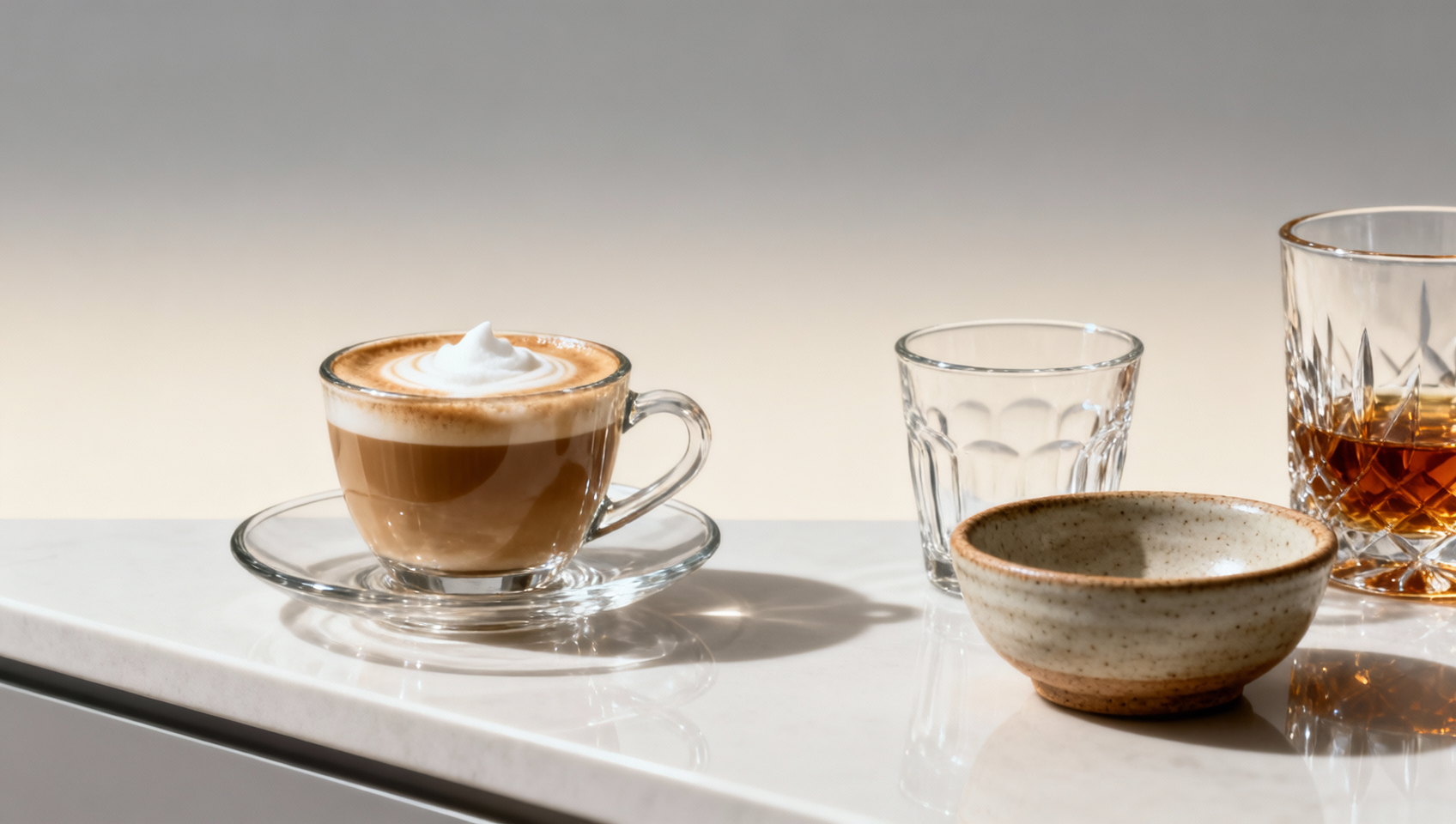 A thinner glass cappuccino cup is not always the better choice A thinner glass cappuccino cup is not always the better choice