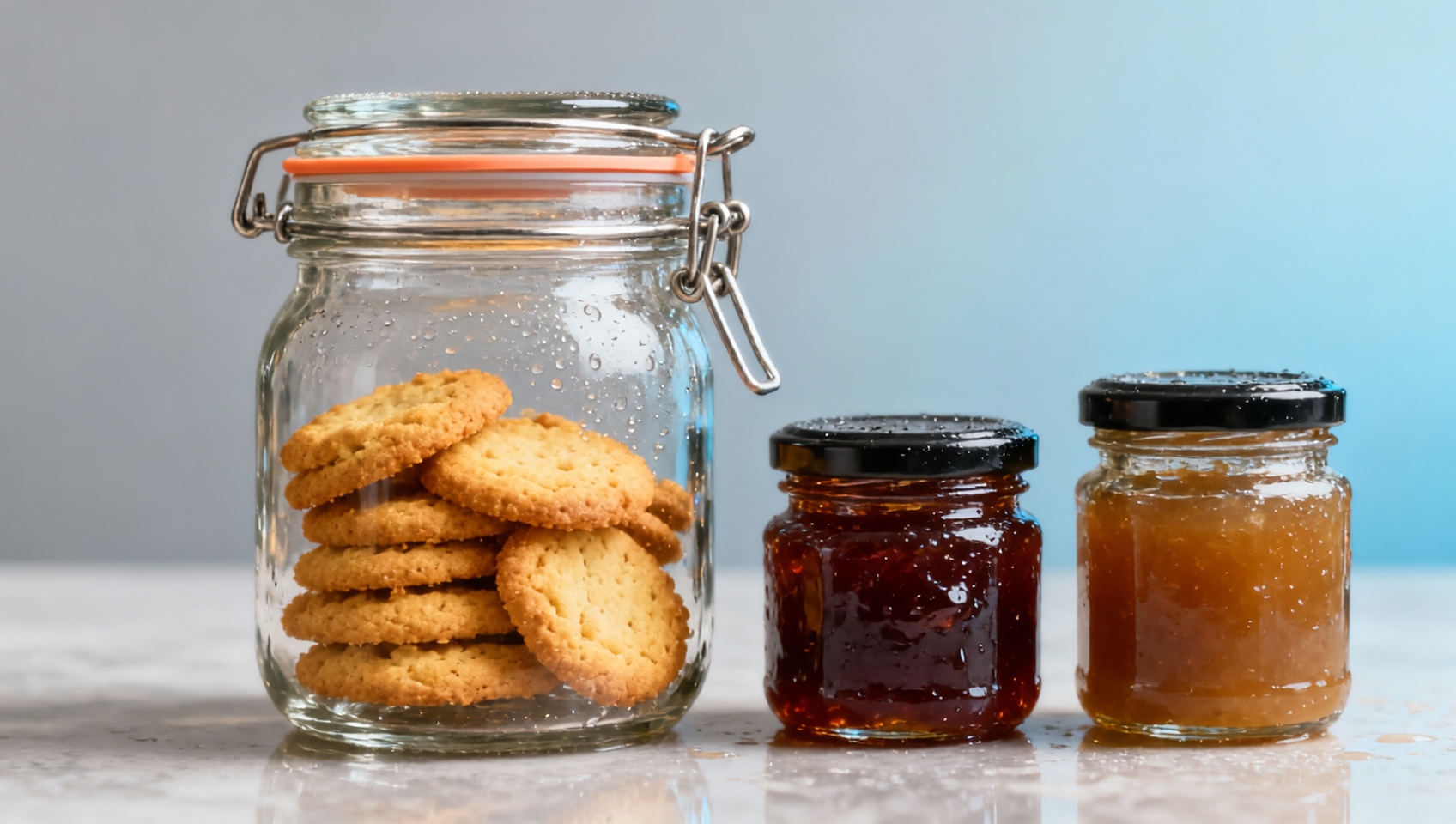 What makes a glass cookie jar seal last longer in humid weather?