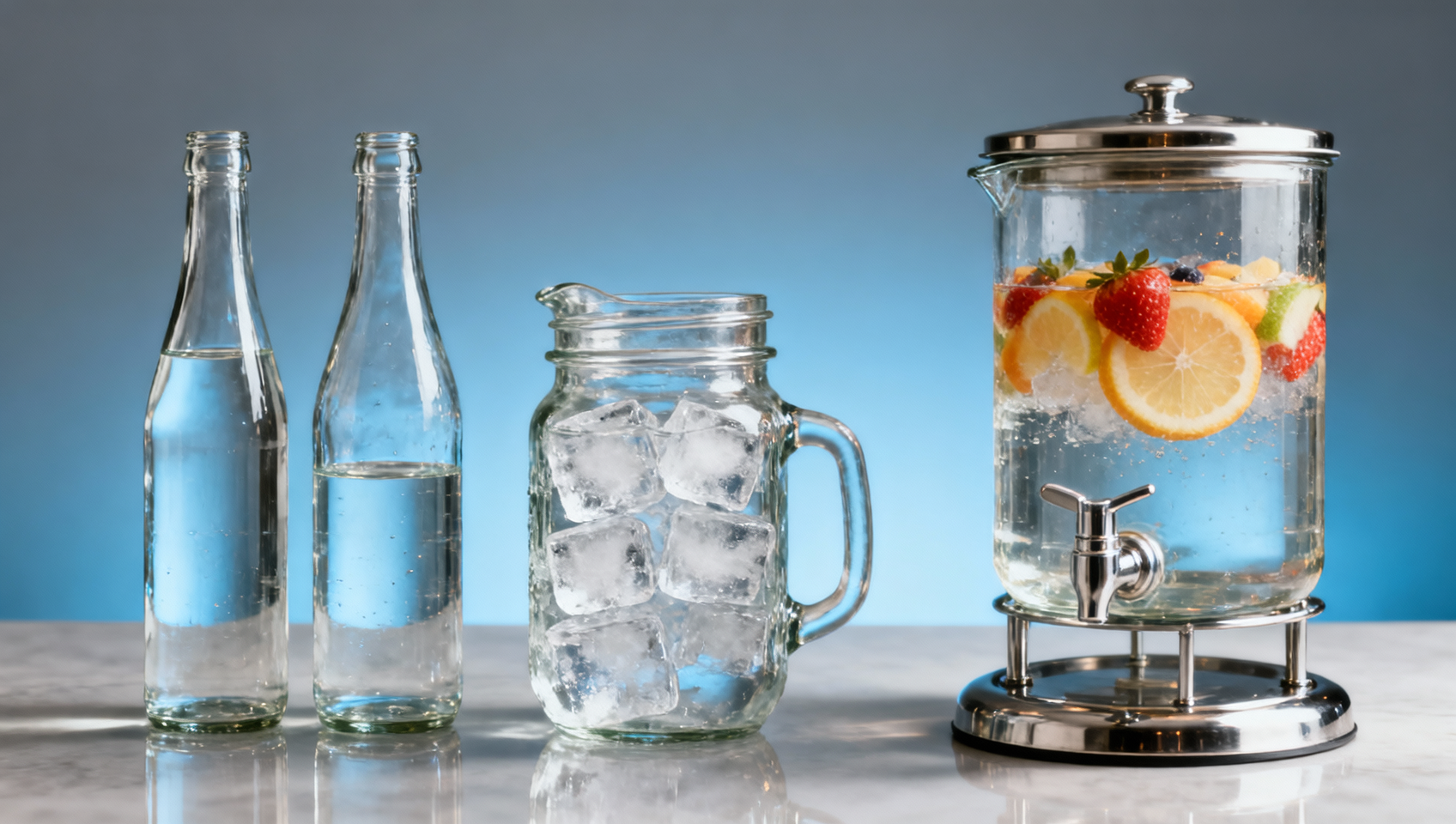 Glass beverage server sizing mistakes that affect pouring control