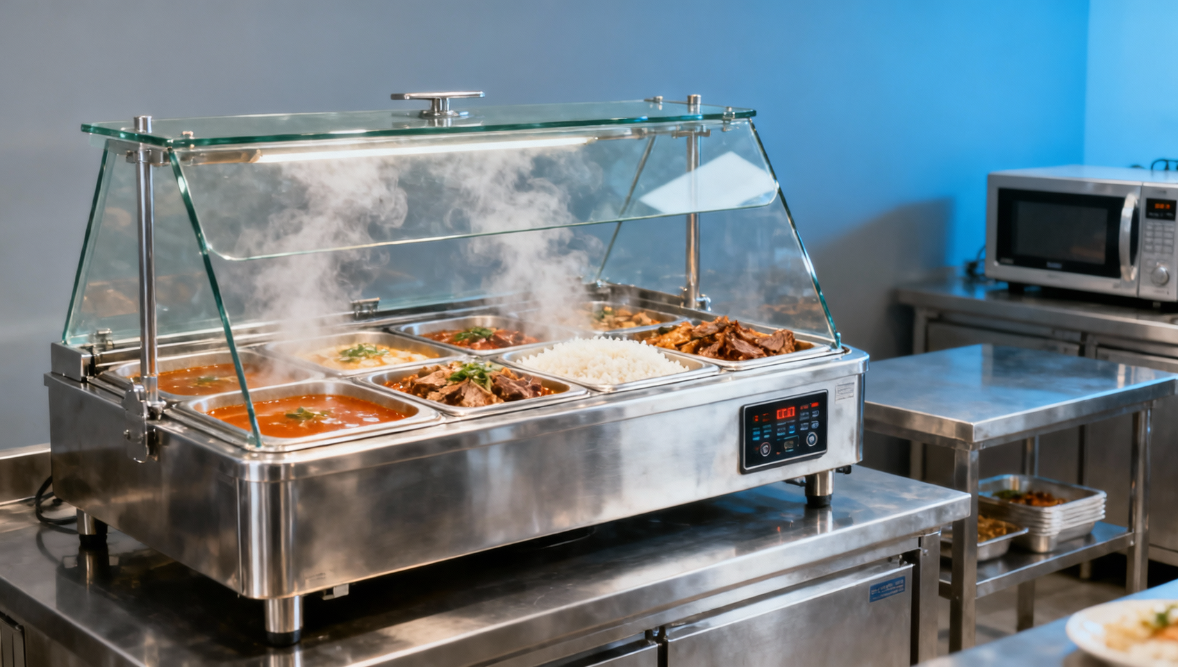 Buffet warmer equipment that looks premium but heats unevenly