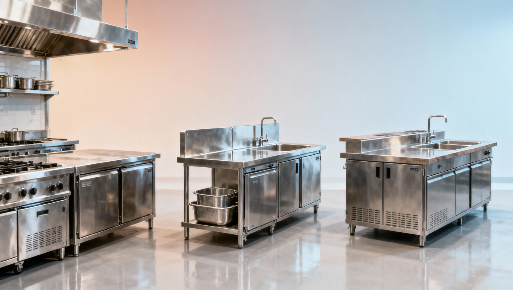 How kitchen prep table layouts differ across regional markets