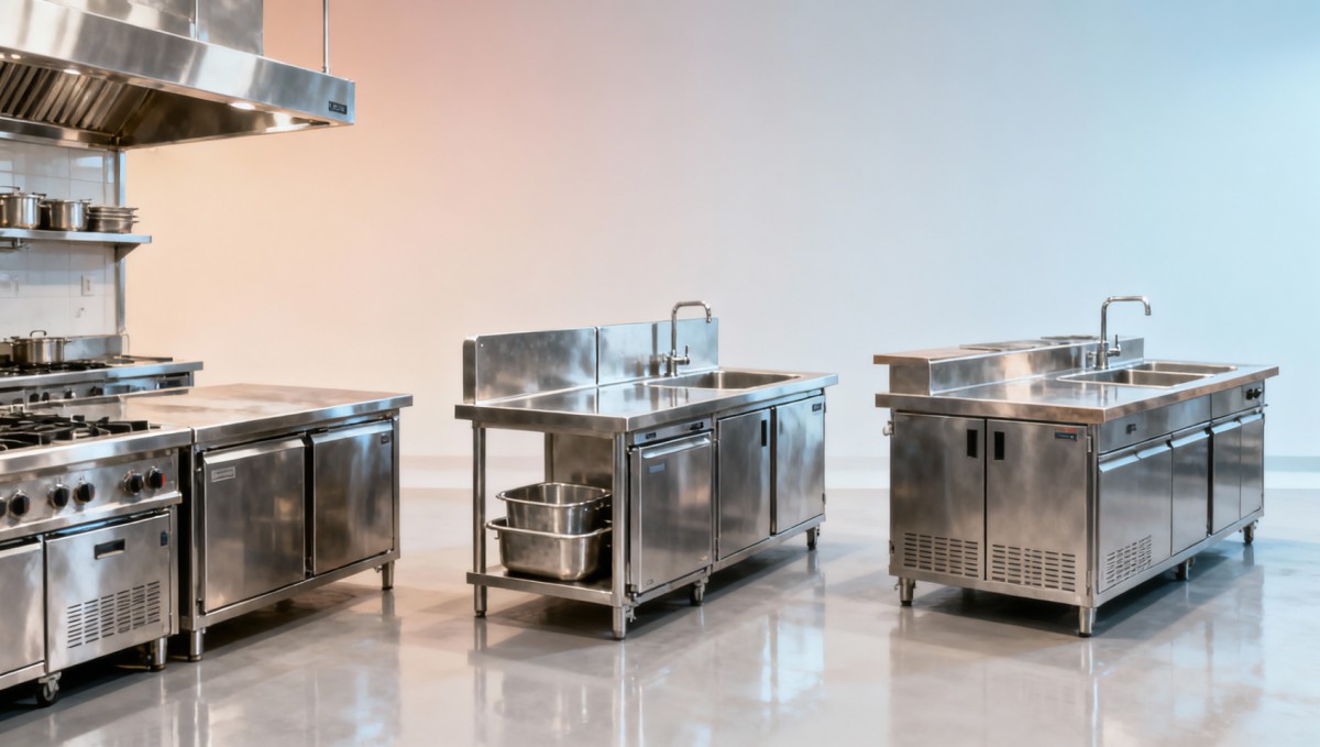 How kitchen prep table layouts differ across regional markets