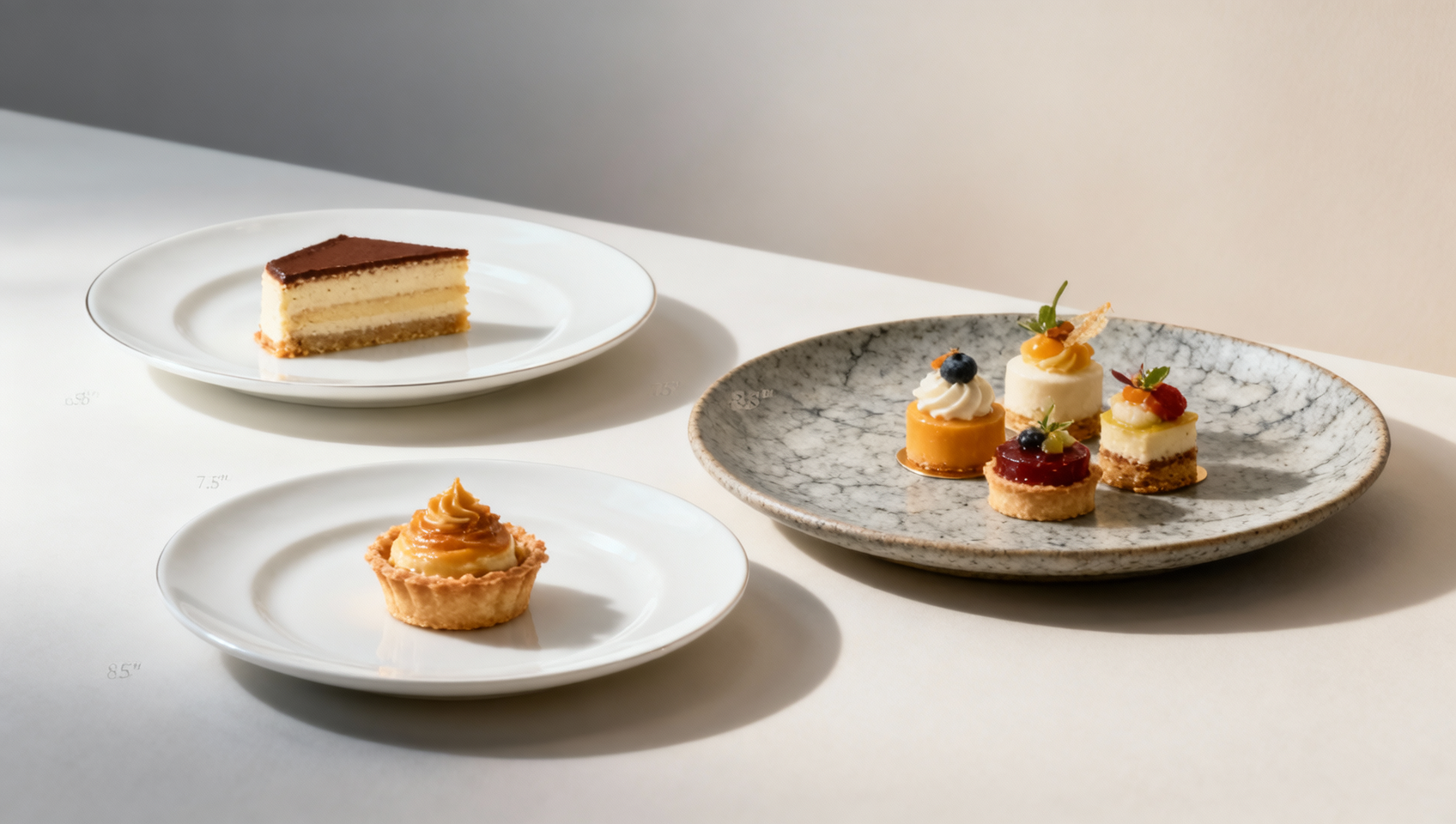 Which Ceramic Dessert Plate Sizes Work Best for Plated Menus?