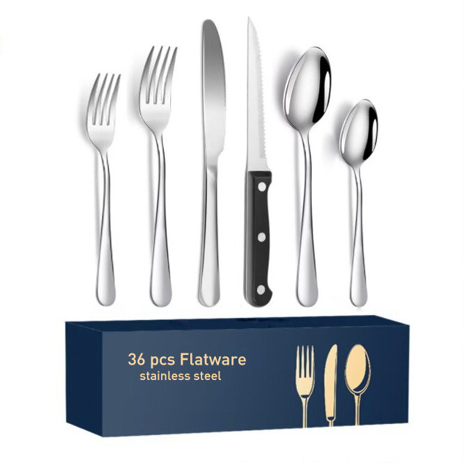 Cutlery Set 36 pcs set, 30 pcs set , 48 pcs set, Salad fork ,Dinner Fork, Dinner Knife, Steak knife ,Dinner Spoon, Tea spoon, with 18/10 High Grade Quality