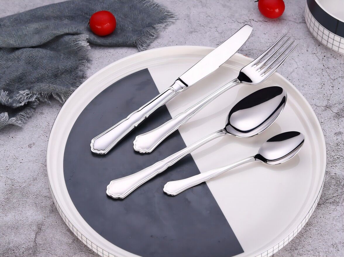 Premium Silverware Flatware Serving Set,72/84 Pieces Luxury Dining Cutlery, Cutlery Set 20 pcs set, 24 pcs set ,30 pcs set , 72pcs set,  84 pcs set