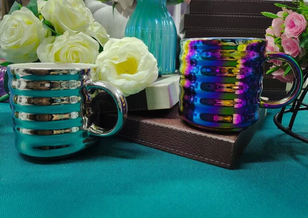 Electroplated cup，Electroplated Ceramic Coffee Mug