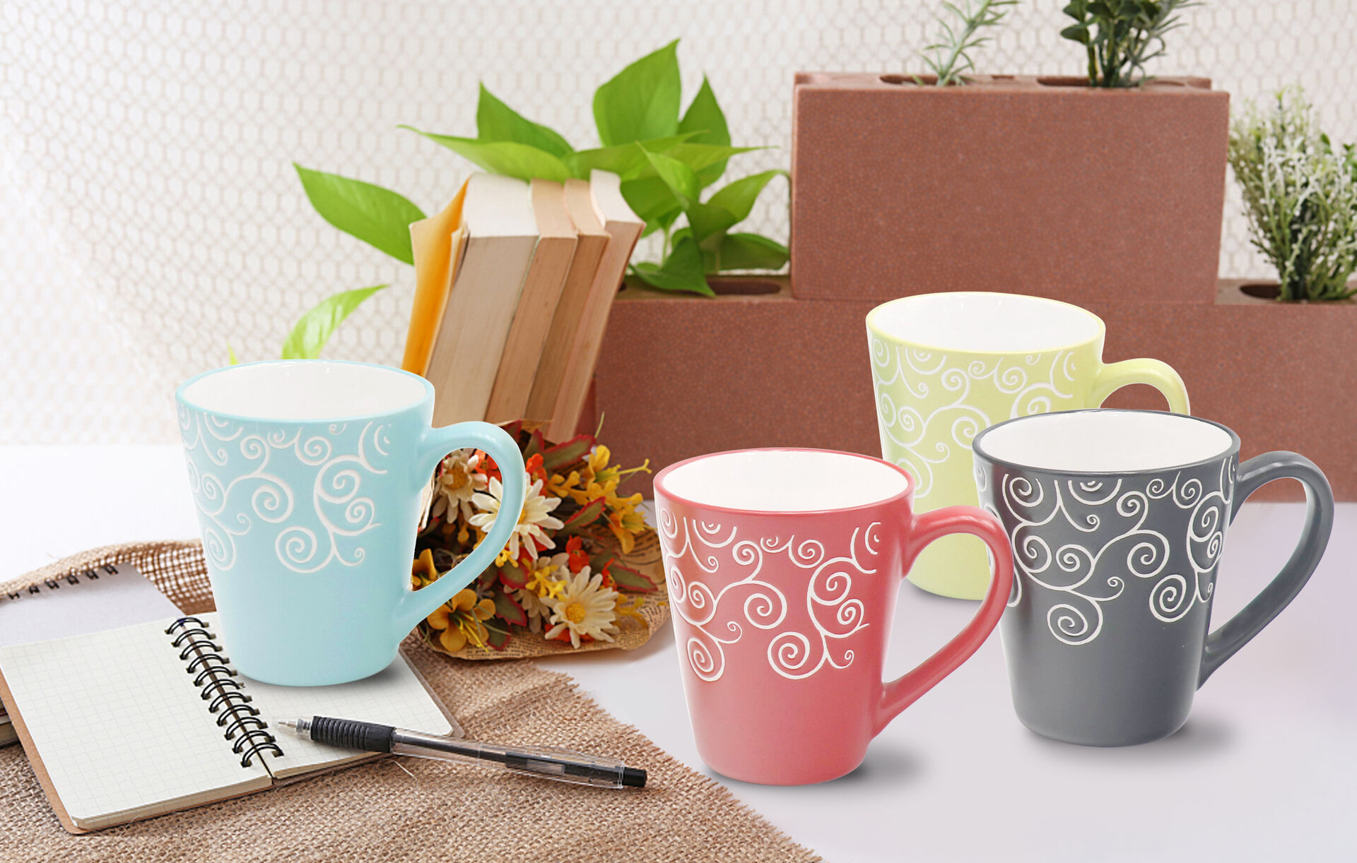 Teatime Coffee Mug with Handle, Dishwasher and Microwave Save