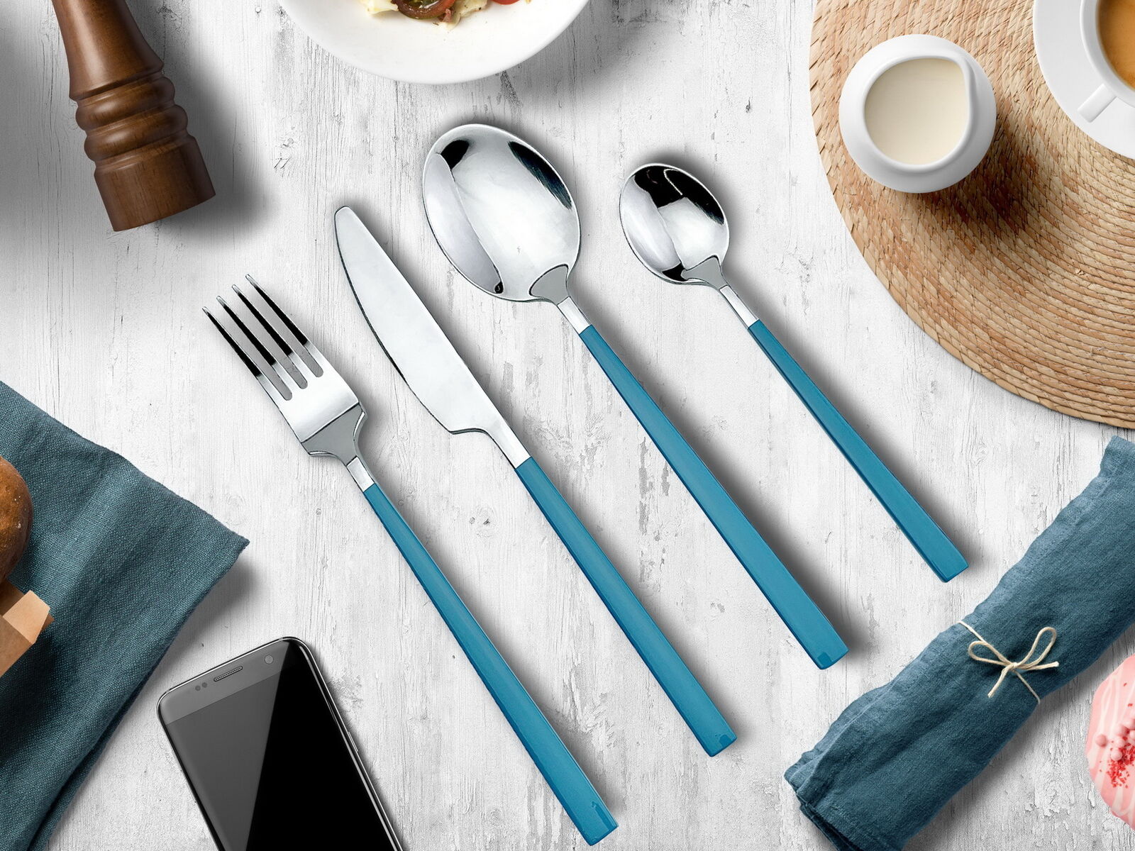 Cutlery Set 24 pcs set,  ,16 pcs set , Dinner Fork, Dinner Spoon, Dinner Knife, Tea spoon.