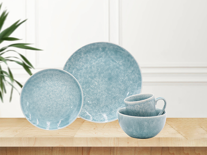 kiln glaze tableware set, Porcelain Dinnerware Set, Bowl/Mug/Plate