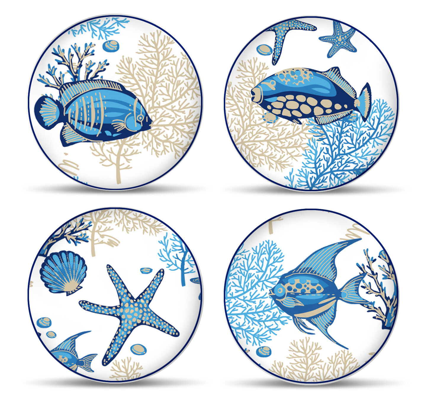 Ocean style ceramic dinnerware, ceramic dinner sets
