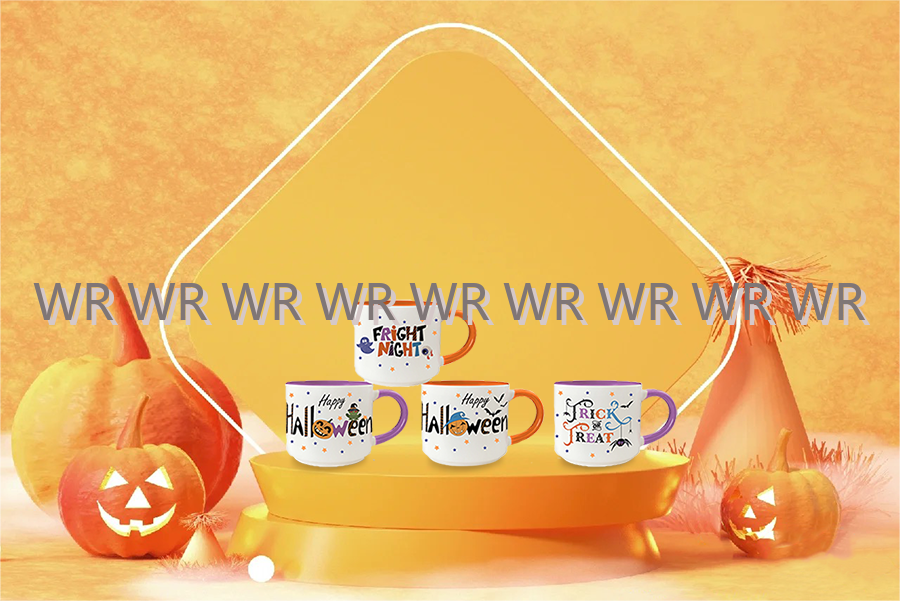 WR Halloween Coffee Mug 2024 Ceramic Tea Mugs, Halloween Mugs Best Gift For Boyfriend, Girlfriend, Dad, Mom, Children