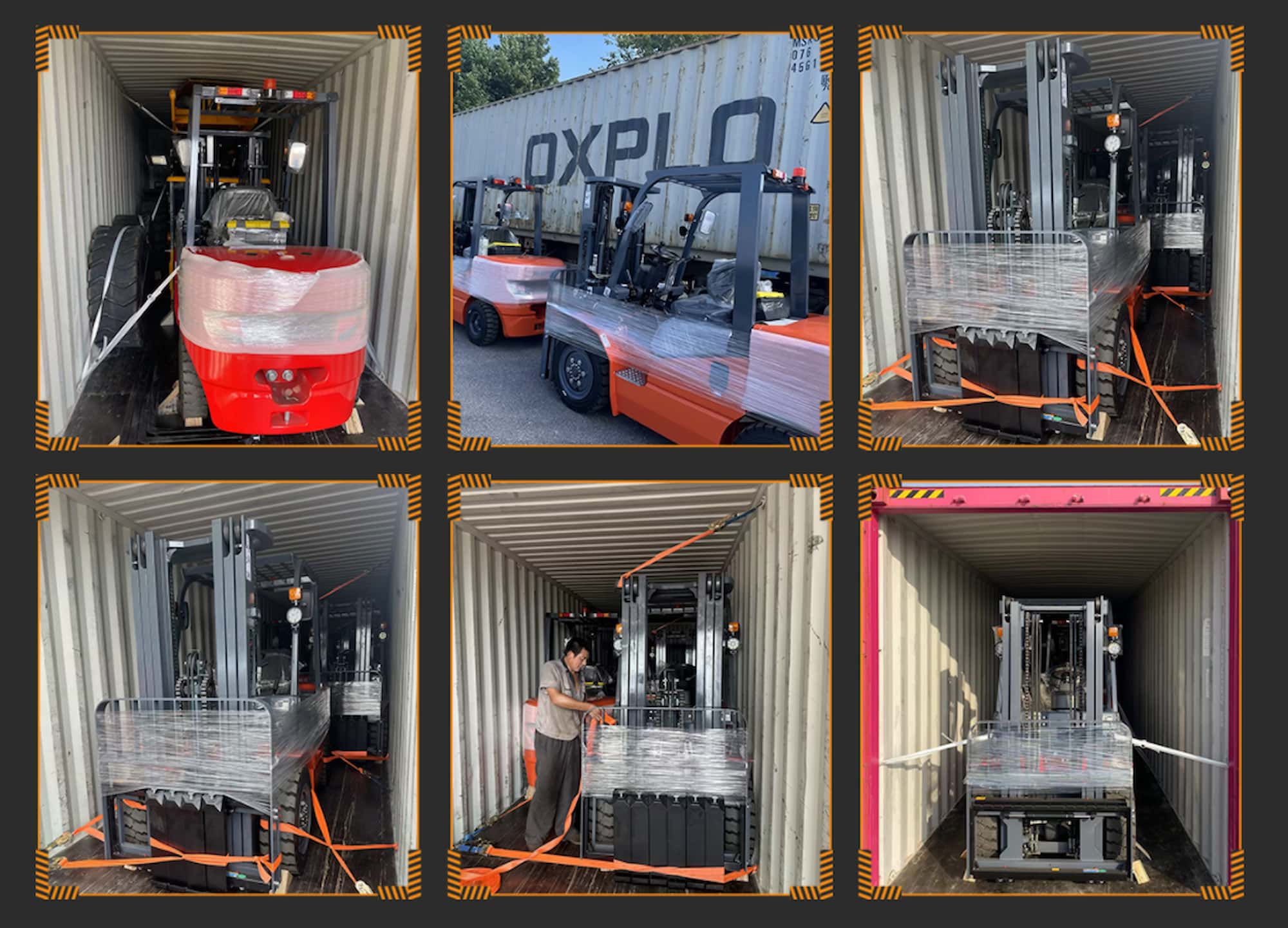 Oxplo en Brasil: Eficiencia con la Entrega de Carretillas Elevadoras Bicombustibles