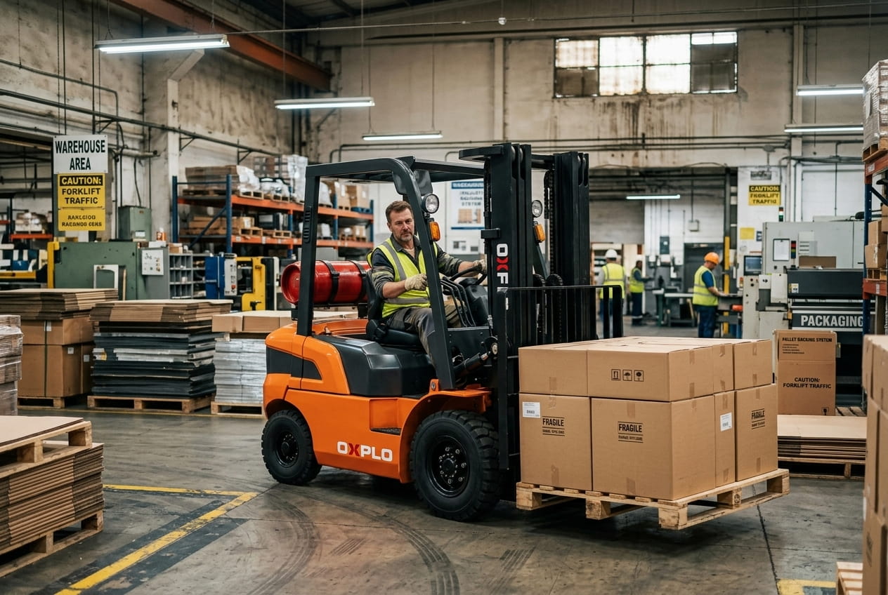 OXPLO OX-G40: La revolución en productividad con su nueva carretilla elevadora de 4 toneladas