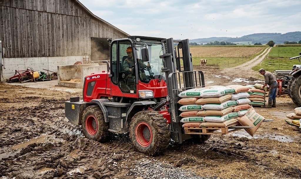 Beneficios del Uso de Montacargas Todo Terreno en la Producción Agrícola Beneficios del Uso de Montacargas Todo Terreno en la Producción Agrícola
