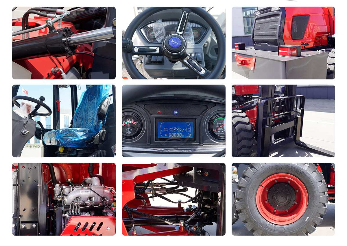 empilhadeira off road OXPLO OX-R40 | Montacargas todoterreno de 4000KG