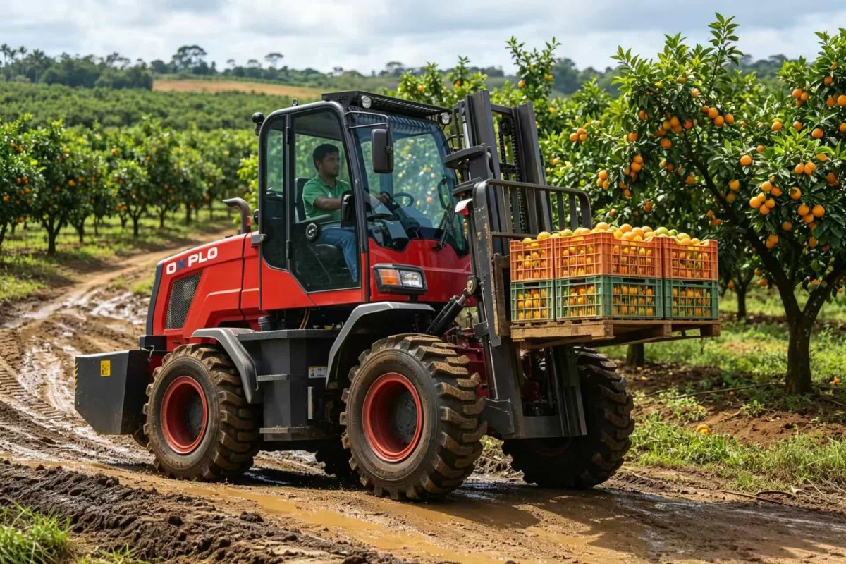 empilhadeira off road OXPLO OX-R40 | Montacargas todoterreno de 4000KG