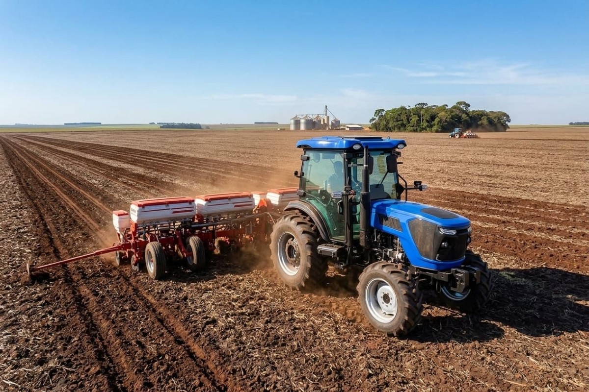 ¿Qué potencia de tractor se recomienda para la siembra de soja en Brasil?