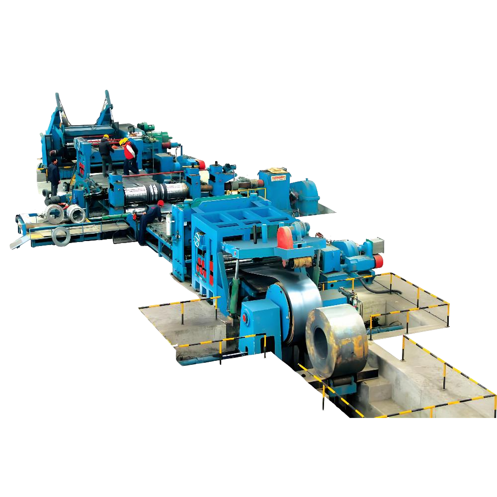 Линия для размотки, продольной резки, правки, поперечной резки, штабелирования и намотки горячекатаных листов
