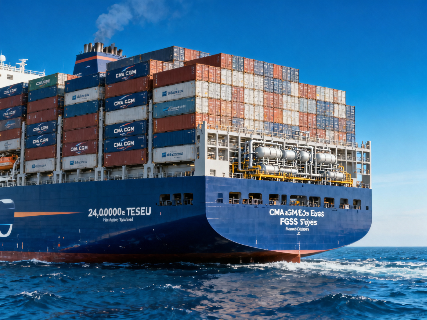 World's Largest 24,000 TEU Dual-Fuel Container Ship 'CMA CGM Champs Elysées' Delivered Ahead of Schedule, Featuring Chinese-Made High-Pressure FGSS World's Largest 24,000 TEU Dual-Fuel Container Ship 'CMA CGM Champs Elysées' Delivered Ahead of Schedule, Featuring Chinese-Made High-Pressure FGSS