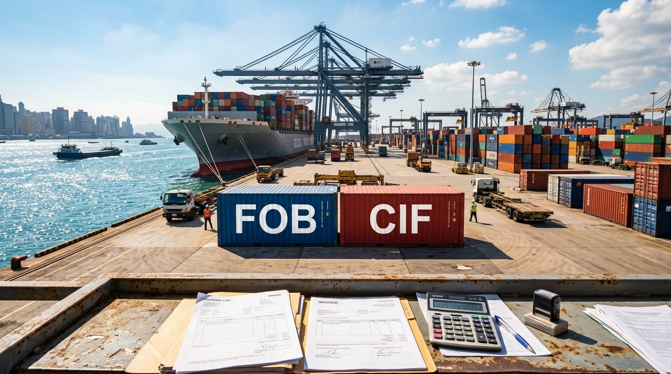 CIF price vs FOB price: where do hidden port charges actually kick in?