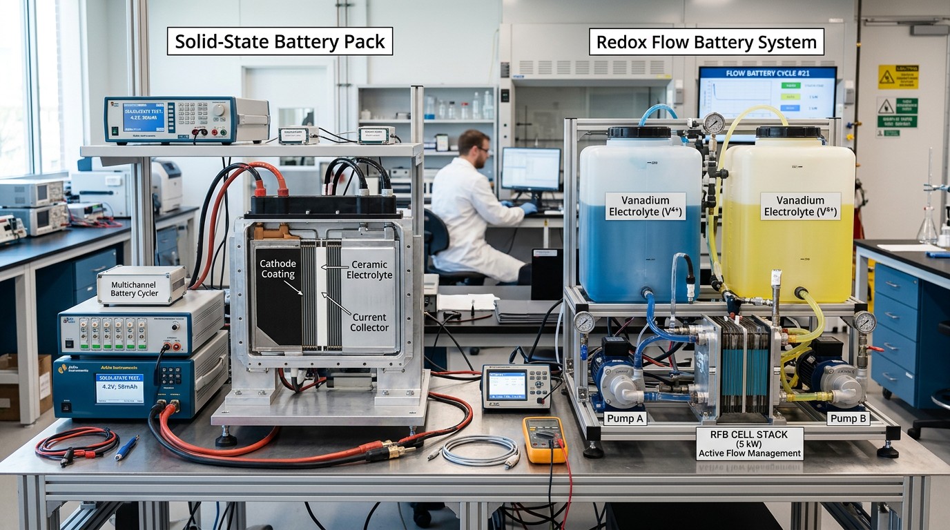 Solid-state vs. flow batteries: Which energy storage tech scales fastest?