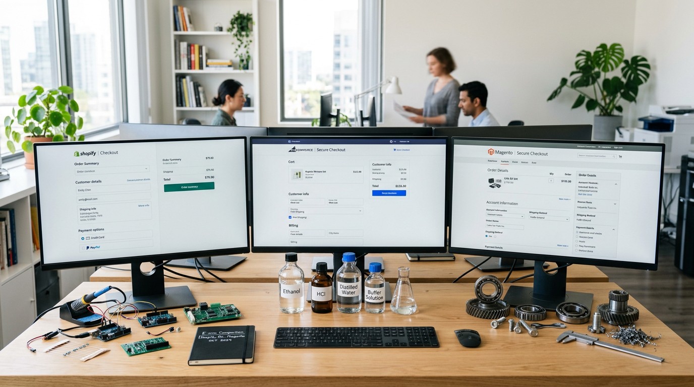 Shopify vs. BigCommerce vs. Magento: Real-world checkout conversion gaps