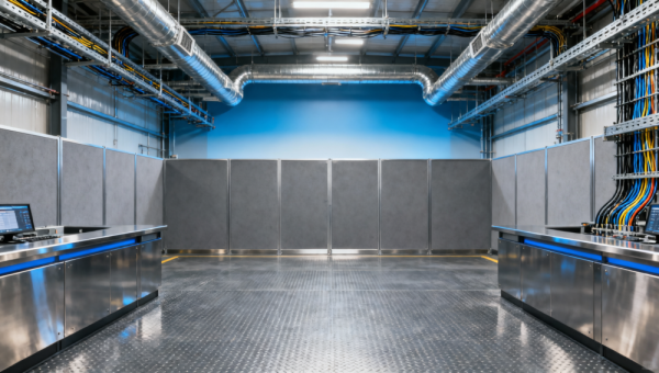 How much do interior design services cost for a 5,000 sq ft warehouse automation control center?