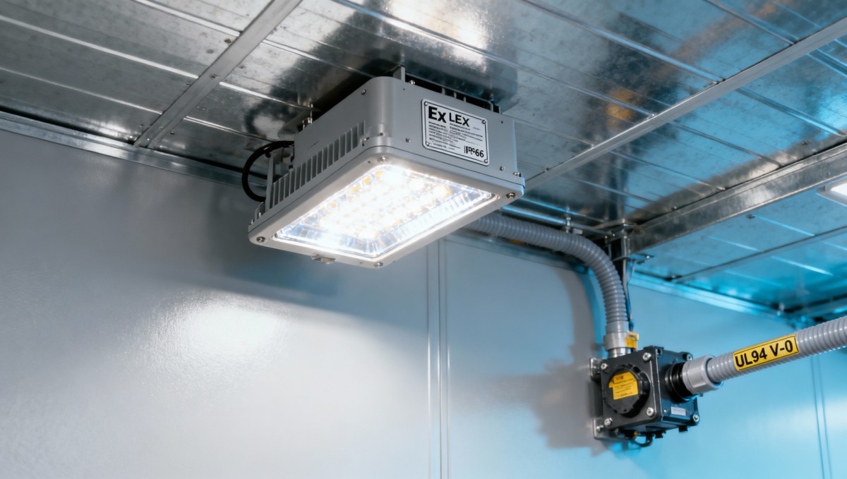 What certifications or standards should interior design services meet for hazardous-area industrial facilities?