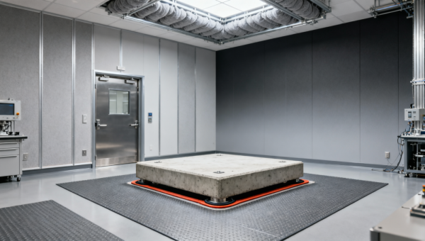 Can interior design services reduce noise transmission and vibration interference in precision testing instrument labs?