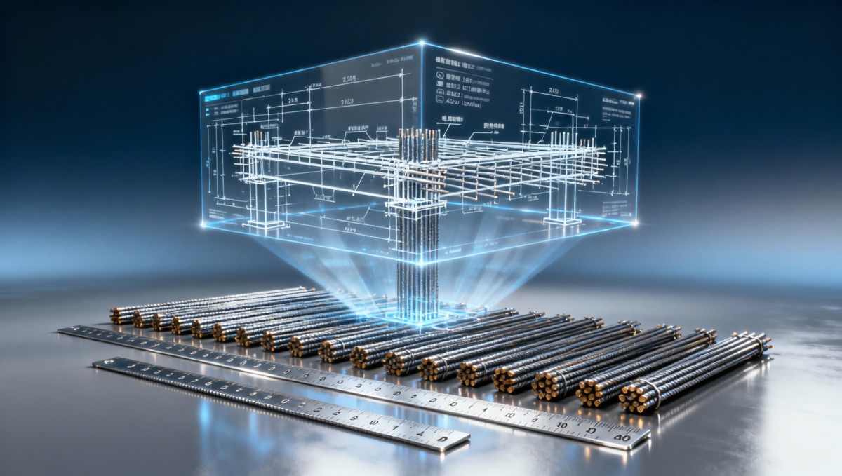 How to Calculate Required Steel Rebar for Construction Quantities Based on Beam, Column, and Slab Drawings