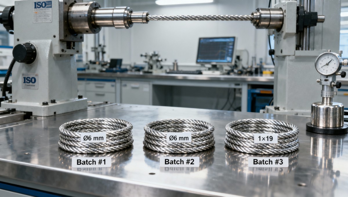 Stainless steel wire rope bulk buyers should test breaking load consistency across 3+ production batches