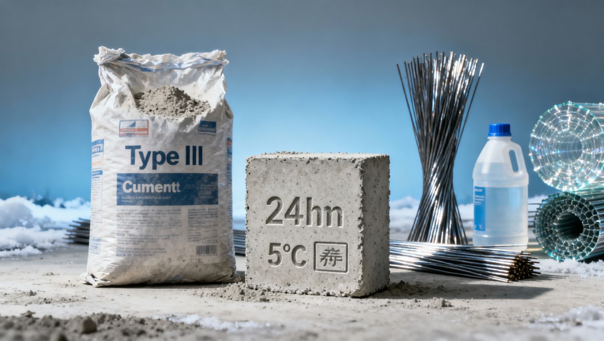 How Cement Selection Affects Early-Age Strength Development in Cold-Weather Concreting