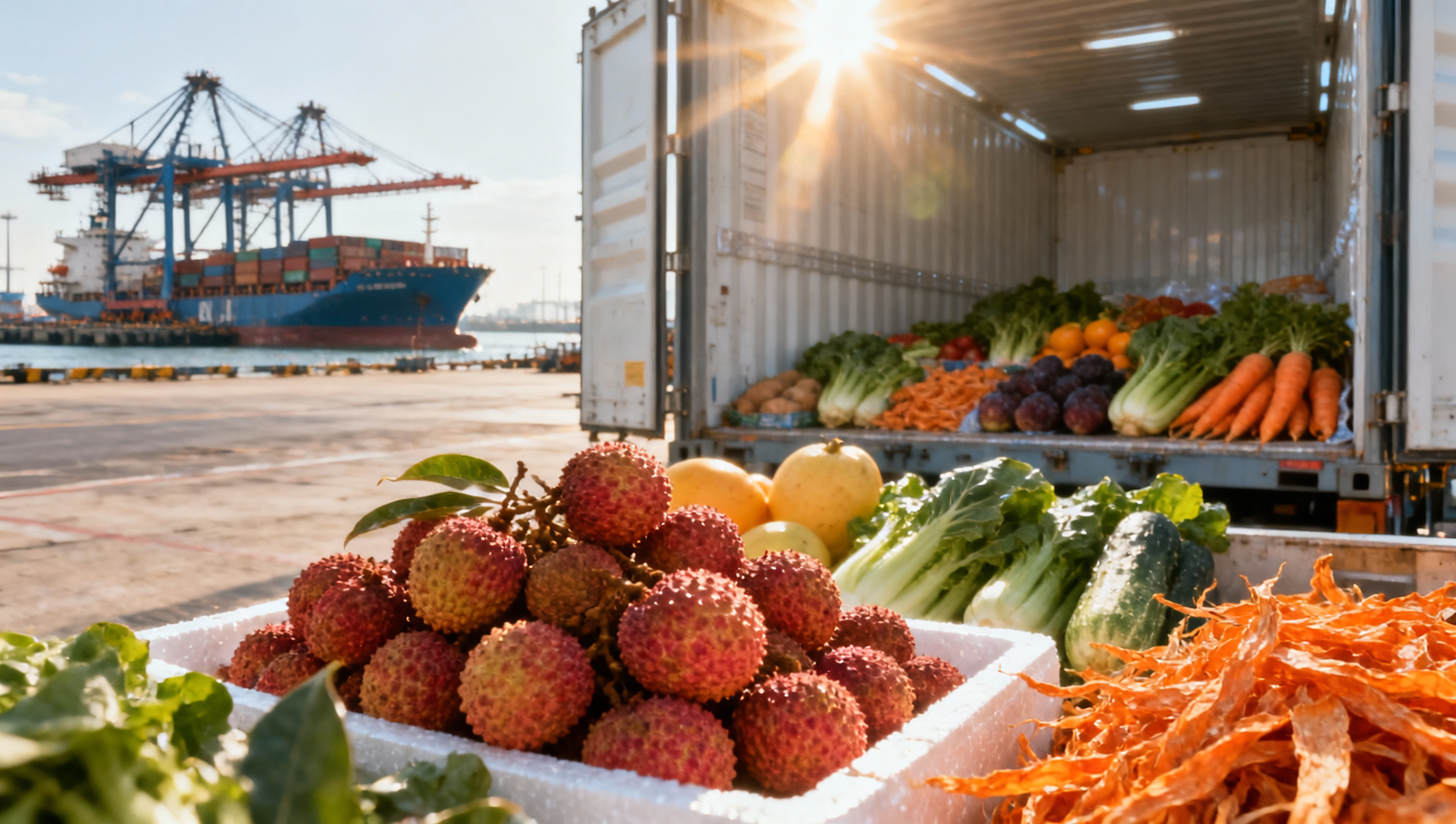 China's Fresh Produce Exports Surge 18.7% in Early March 2026: RCEP and New Cold Chain Routes Drive Growth