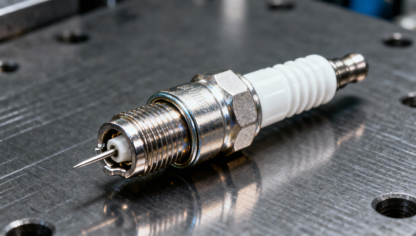 Spark plugs with iridium tips showing inconsistent wear patterns—especially after ECU reflashes