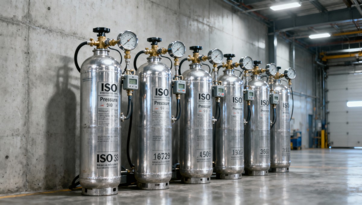 Industrial gases storage: pressure ratings vs