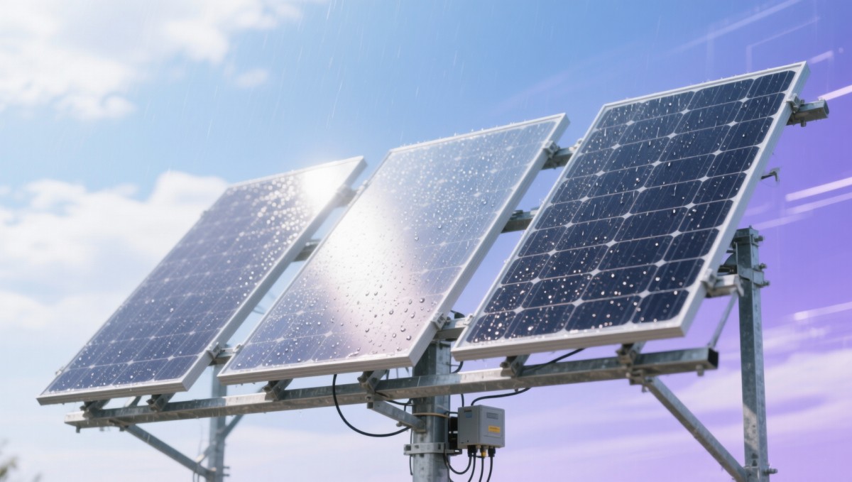 Photovoltaic solar panels with anti-soiling coatings: Do they hold up after two monsoons?