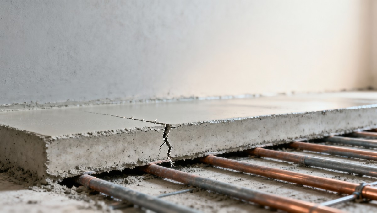 Self leveling concrete compound cracks under floor heating—thermal expansion overlooked? Self leveling concrete compound cracks under floor heating—thermal expansion overlooked?