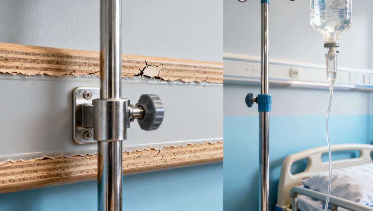 Hospital furniture laminates peeling near IV pole mounts—adhesive choice or thermal cycling? Hospital furniture laminates peeling near IV pole mounts—adhesive choice or thermal cycling?