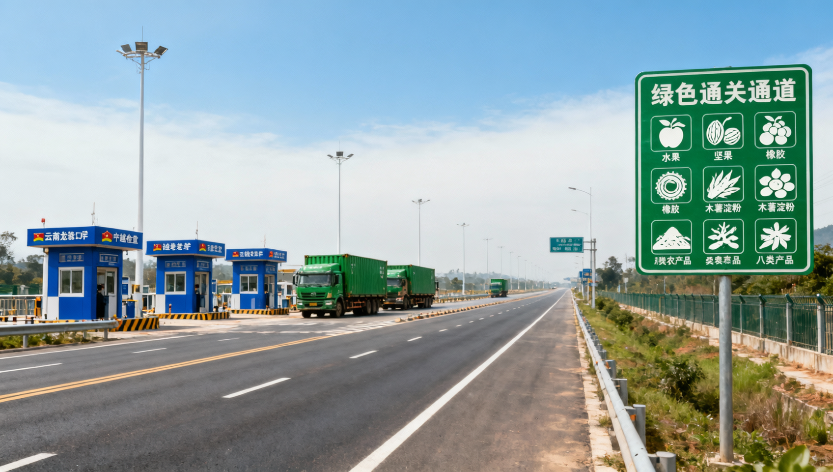 Longfu Highway Port in Yunnan Opens to Vietnam, Laos Trade