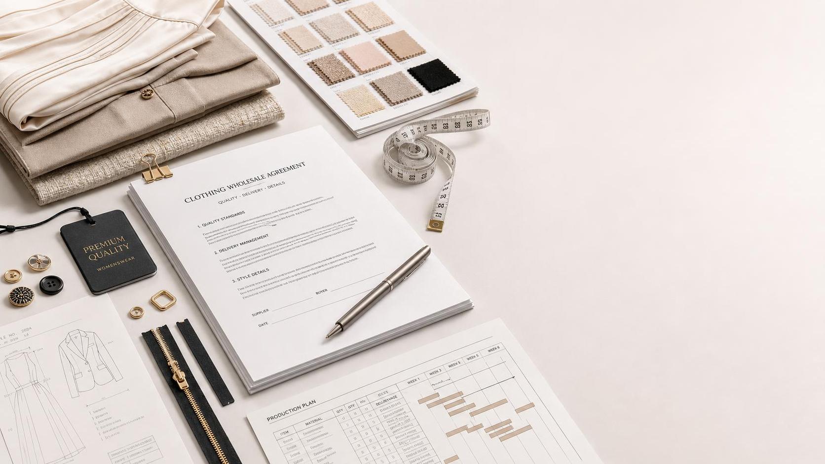What Should a High-End Women's Apparel Wholesale Contract Include?