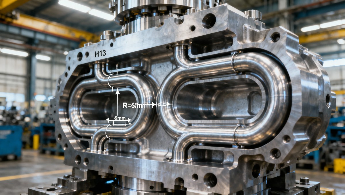 Die casting parts with integrated cooling channels: design rules that prevent mold erosion