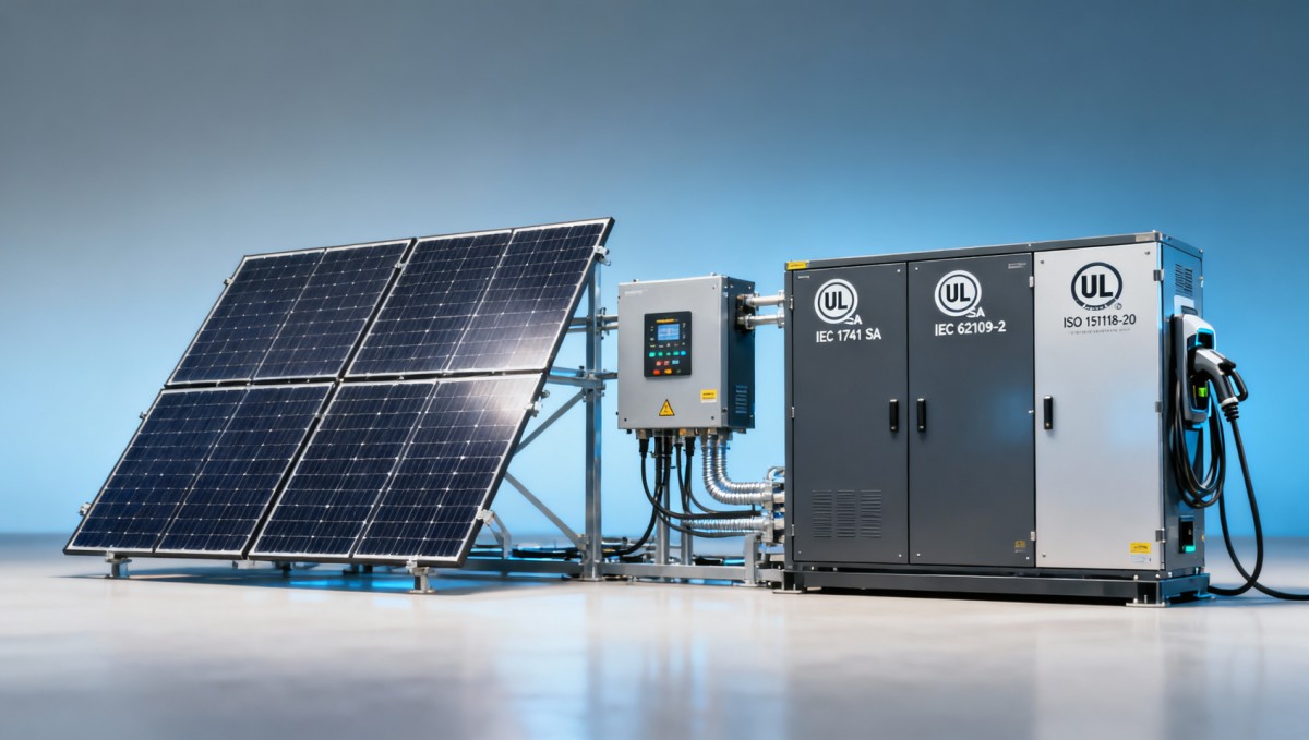 For EV infrastructure developers: which solar panel suppliers offer certified DC fast-charging integration packages — and what certifications they hold