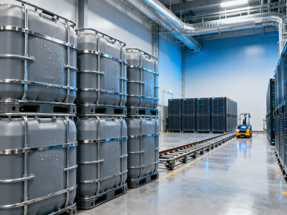 IBC totes in battery storage facilities—why chemical compatibility charts don’t predict real-world stress fractures