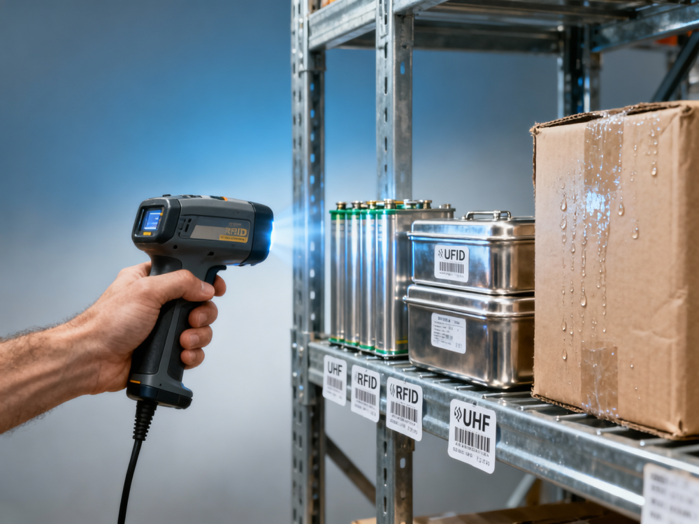 Handheld RFID readers with 10m range on paper—and why actual warehouse read rates drop below 65%