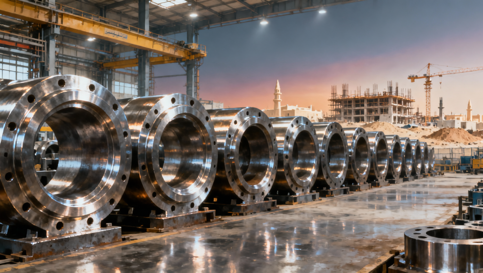 Middle East Construction Boom Drives Surge in Heavy Steel Casting Orders, China's Botou Cluster Extends Delivery to 14 Weeks