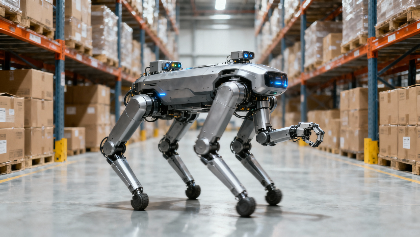 Gaode Unveils First Quadruped Robot, Boosting China's Warehouse Robotics Exports