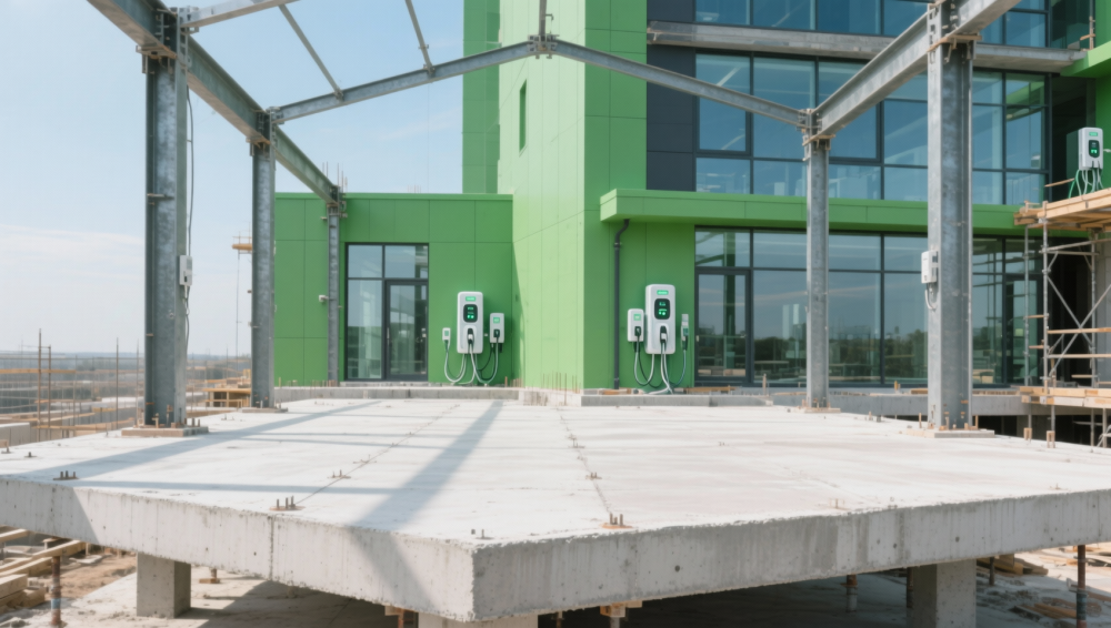 How do industrial coatings with low-VOC formulations support LEED v4.1 certification for new builds?