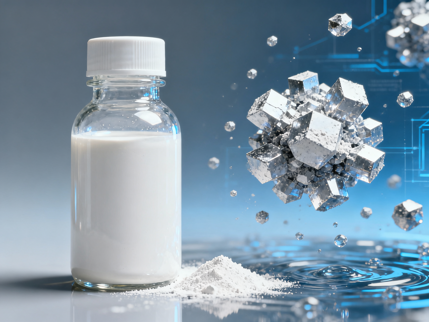 Titanium dioxide in water-based paints shows reduced opacity after freeze-thaw cycling—formulation flaw or handling error?